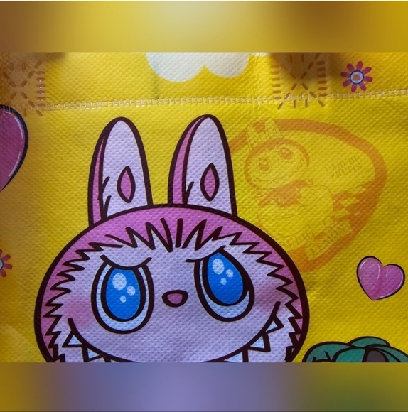 Labubu Yellow Graphic Tote Bag - Picture 2 of 7